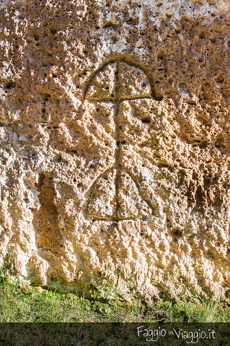 Antica iscrizione sulla parete della Cava delle Quercete